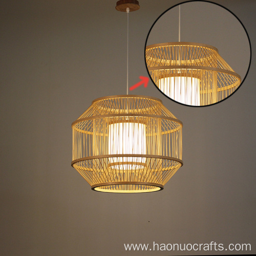 metal bamboo restaurant chandelier pendant energy lamp